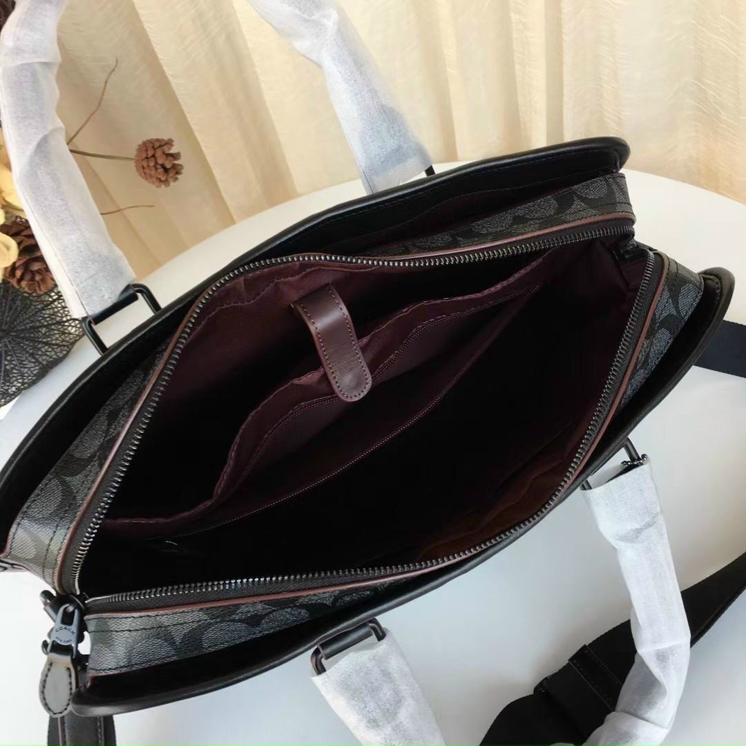 Cặp táp nam Coach công sở da thật siêu bền