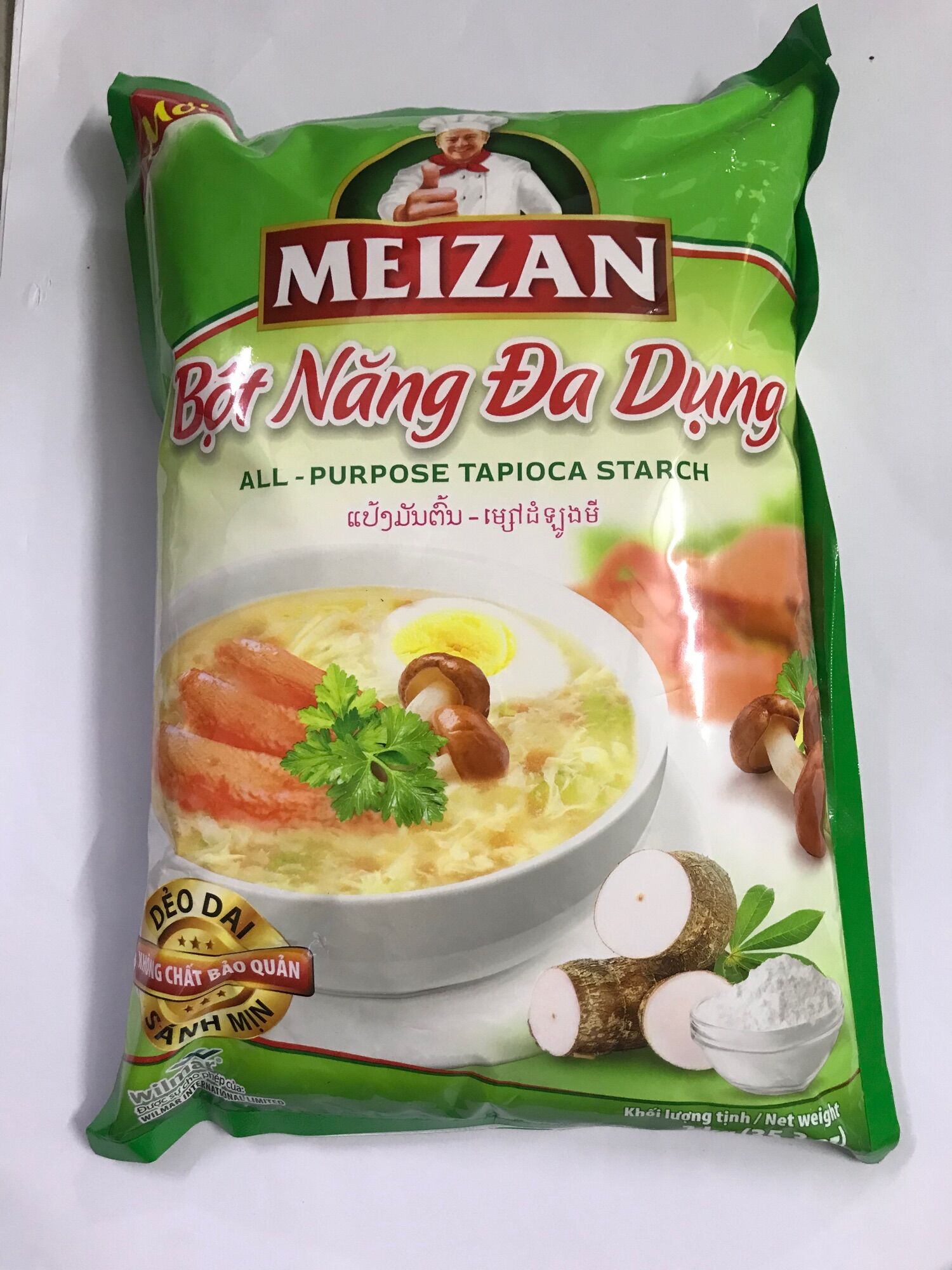 Bột năng đa dụng meizan gói 1kg dẻo dai, không chất bảo quản