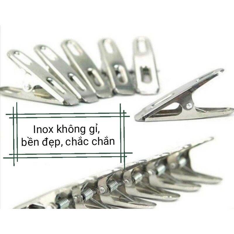 10 Móc treo quần áo inox 304 cao cấp, móc áo nhôm dầy.