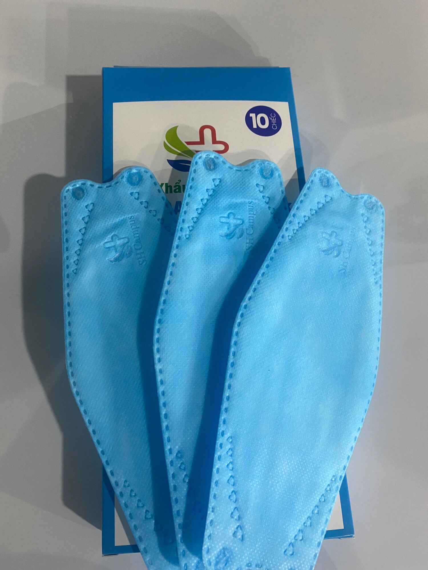 5 hộp (50 cái) khẩu trang KF94 SH Campus {xám} {xanh dương}