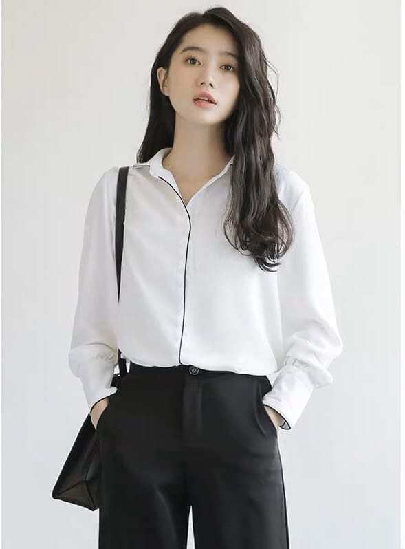 Áo sơmi trắng Zara viền, mỏng mát rượi, vải bao đẹp