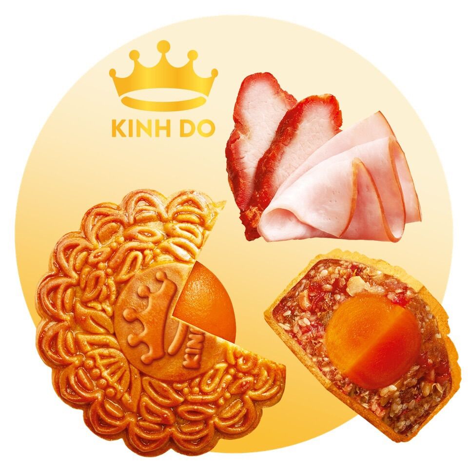 Bánh trung thu kinh đô thập cẩm jambon xá xíu 2 trứng 230g