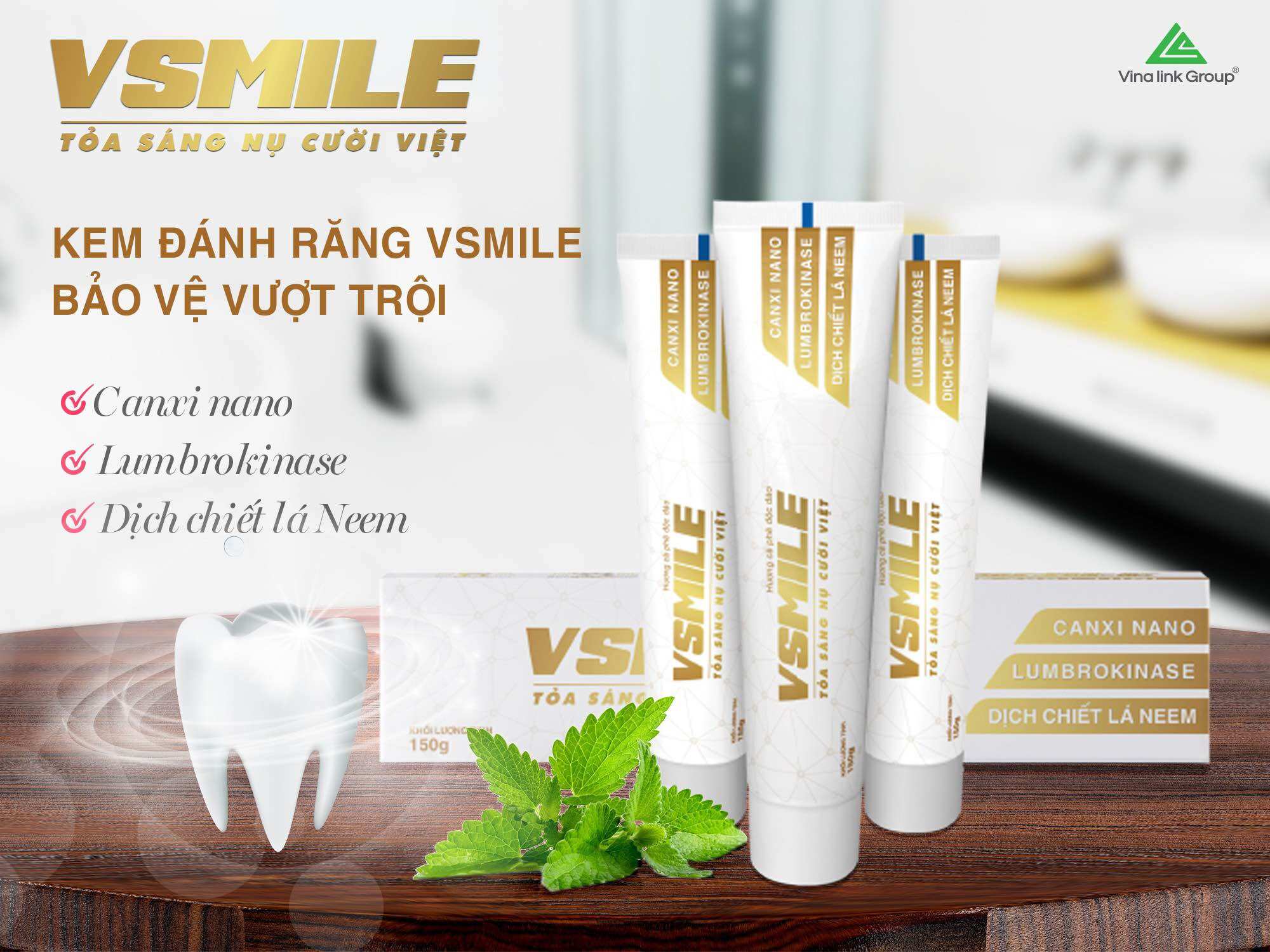 Kem đánh răng thảo dược - Vsmile