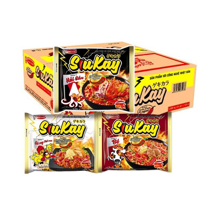 Mì ăn liền siêu cay đủ vị ngon bùng nổ vị giác 💥💥💥