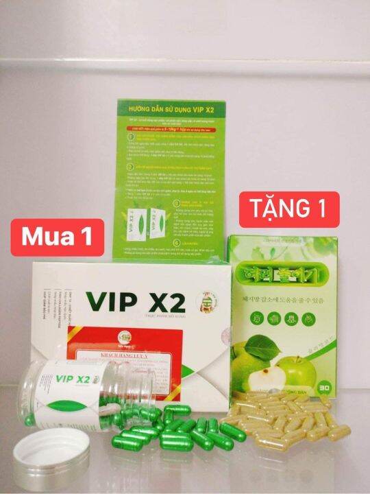 Giảm cân tiến hạnh vip X2 tặng detox