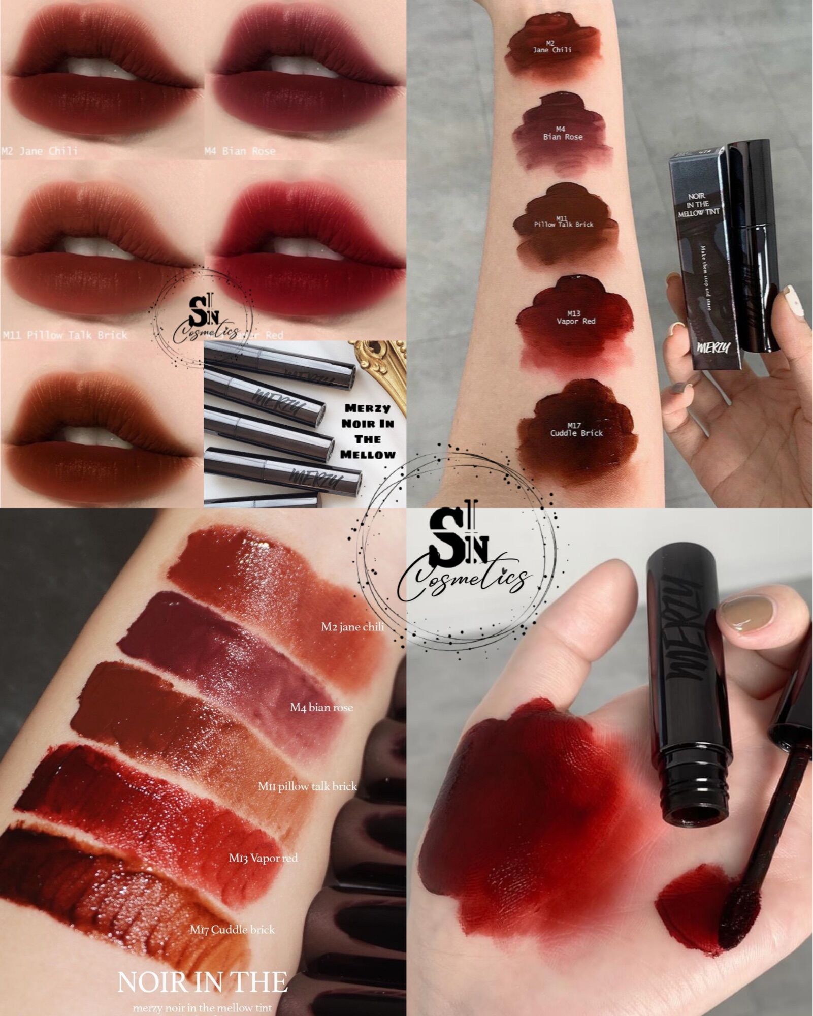Son kem lì Merzy Noir In The Mellow M2, M4, M11, M13, M17