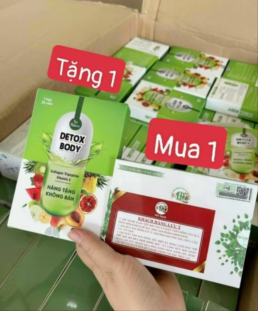 Chính hãng Giảm Cân Tiện Hanh tặng kèm detox hủy mỡ