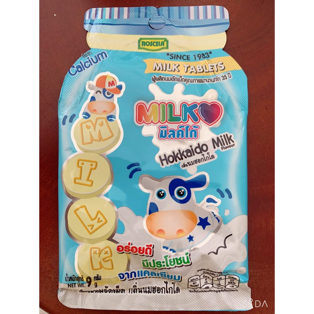 01 gói kẹo sữa bò thái lan hokkaido milk