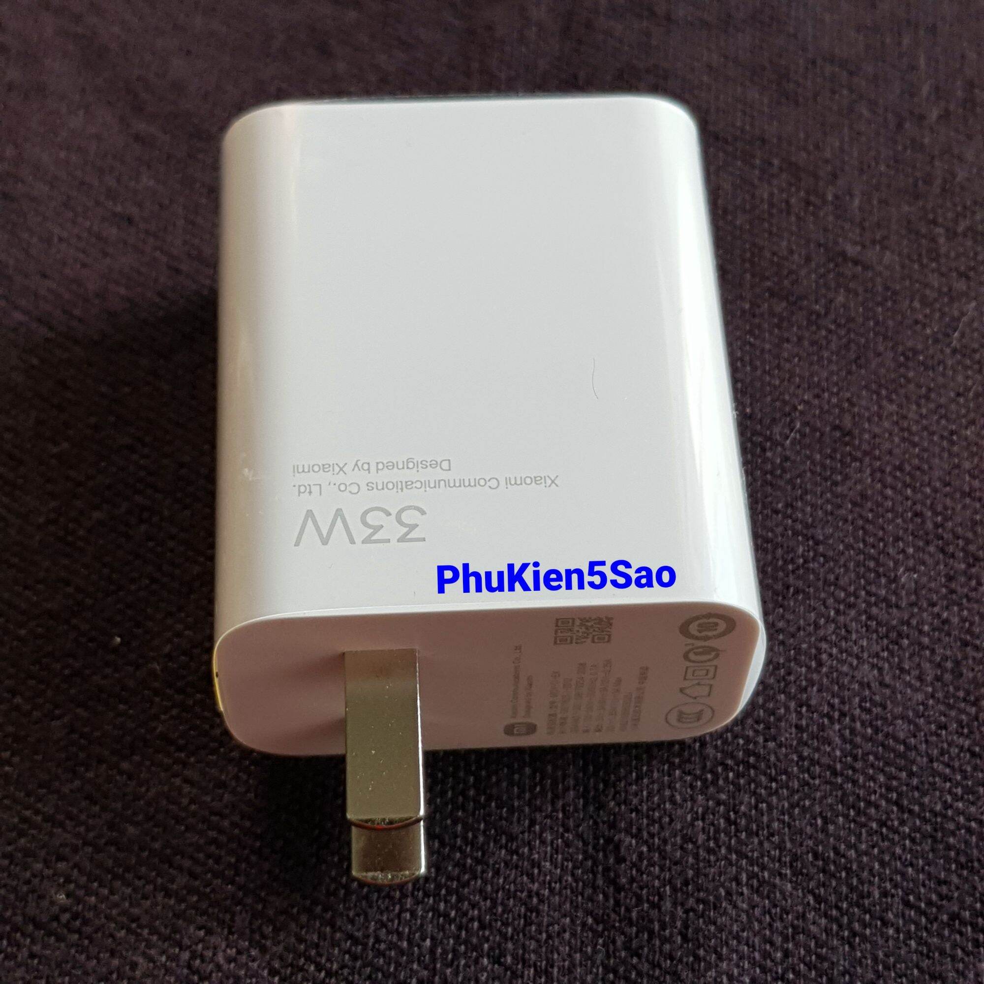 Củ sạc nhanh 33w xiaomi redmi note12, note11, note 11s, note10, note10 pro, note10s, note9 pro... new seal.
