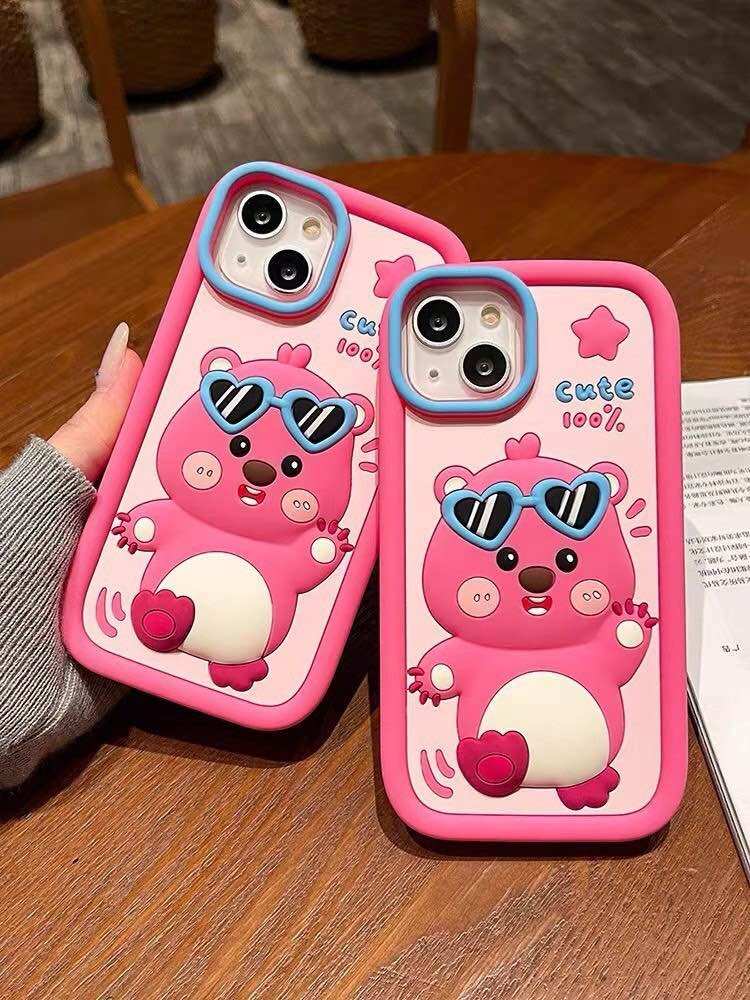 Ốp lưng thú hồng kute iphone 6 plus 7 plus 8 plus xs max 11 pro max 12 pro max 13 pro max 14 pro max 15 pro max