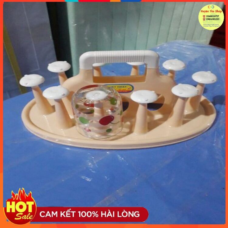Khay úp cốc 10 chân nhựa Việt Nhật