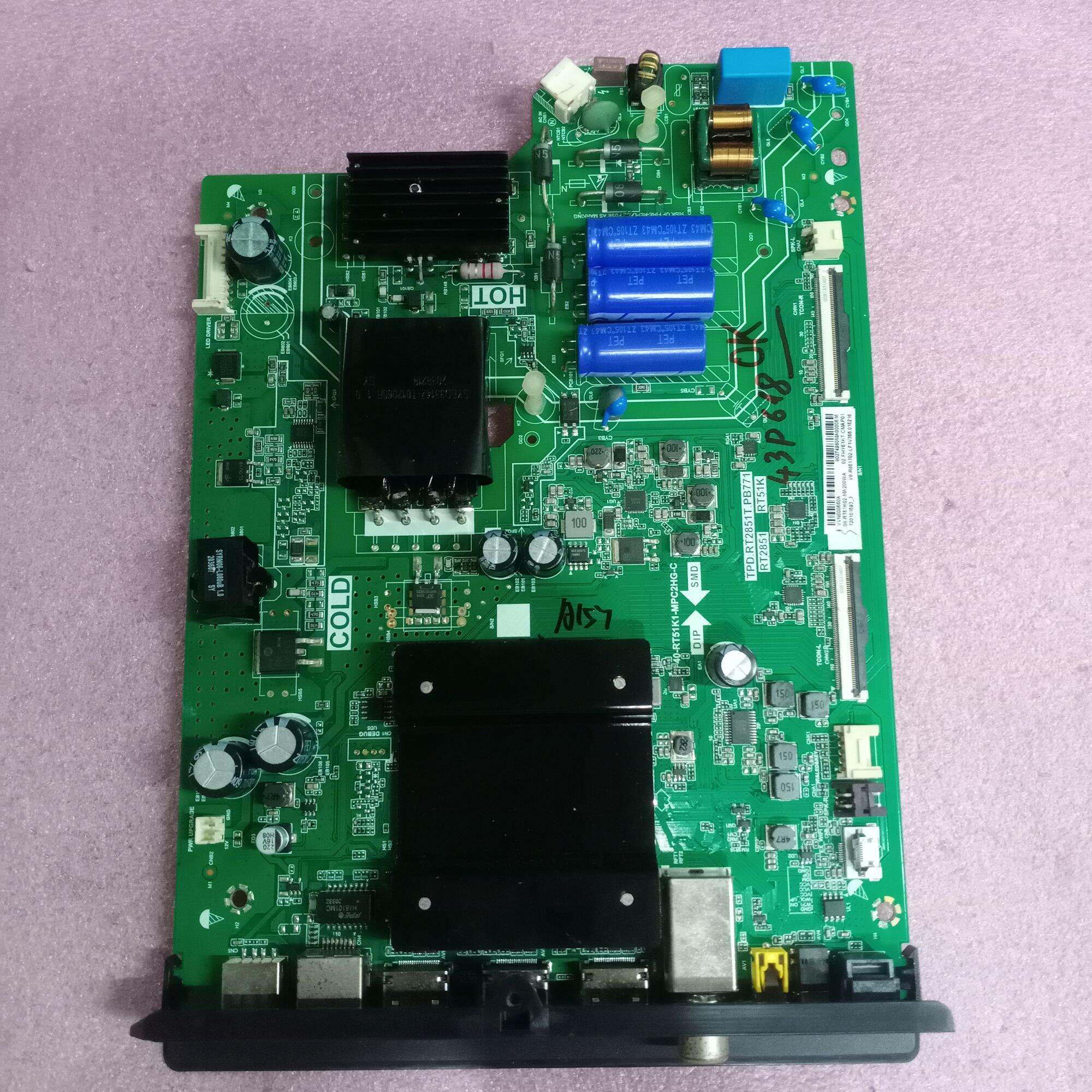 bo mạch tivi TCL 43P618bo xử lý khiển nguồn main chính chủ