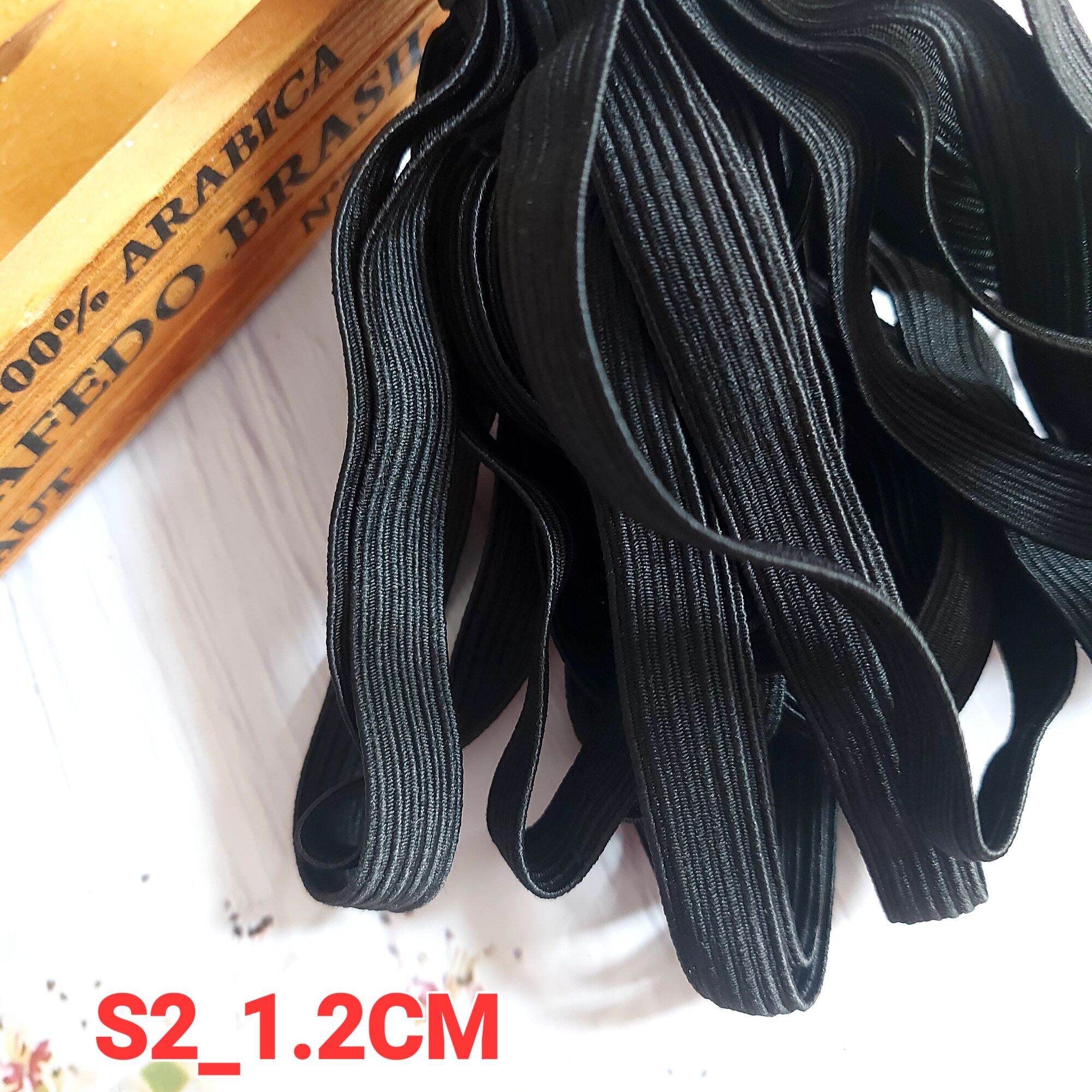 (DÂY 10 MÉT) THUN GÂN  CÓ CÓ GIÃN , BẢN RỘNG 1CM và 1.2CM