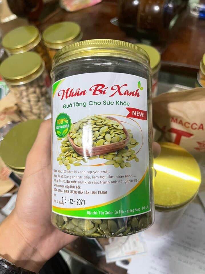 Hạt bí xanh mới, mẩy, đã tách vỏ, làm sữa, mix nut