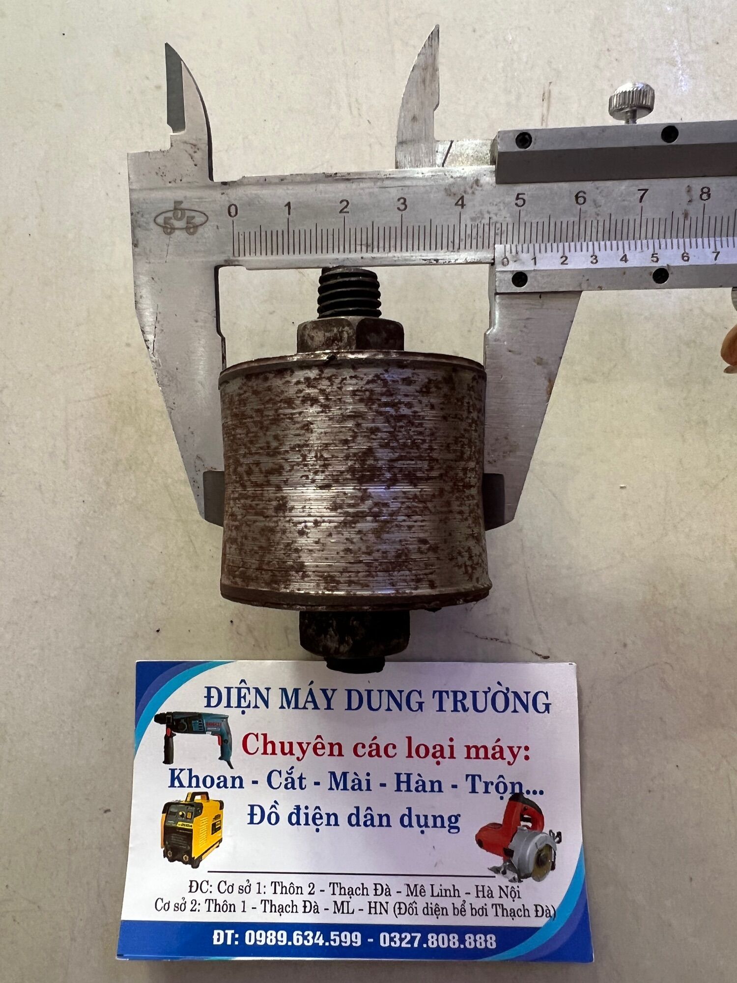Combo bộ 6 quả và 8 quả lu lô con năn bằng thép máy duỗi sắt trục 12mm
