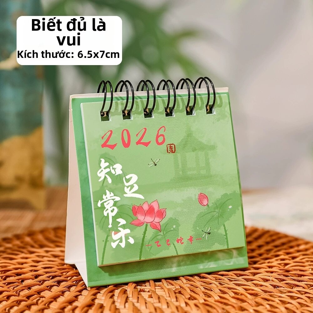 Lịch Bàn Học Sinh Phong Cách Trung Quốc Sáng Tạo