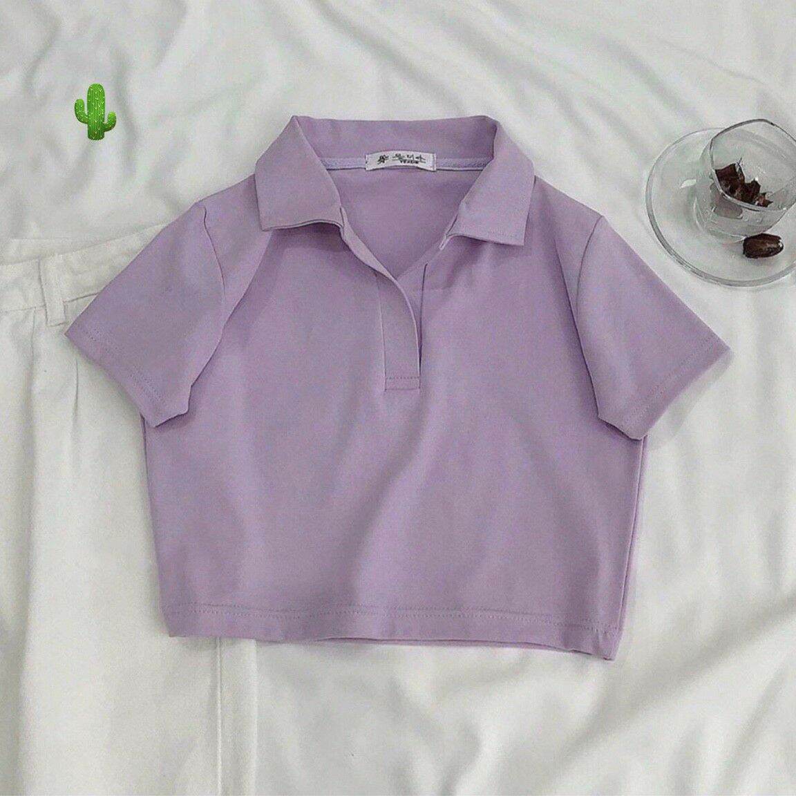 ÁO CROPTOP CỔ TRỤ