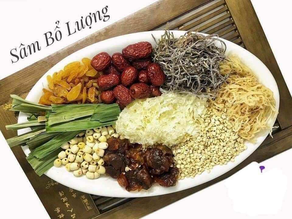 Set sâm bổ lượng 10 vị 400gram