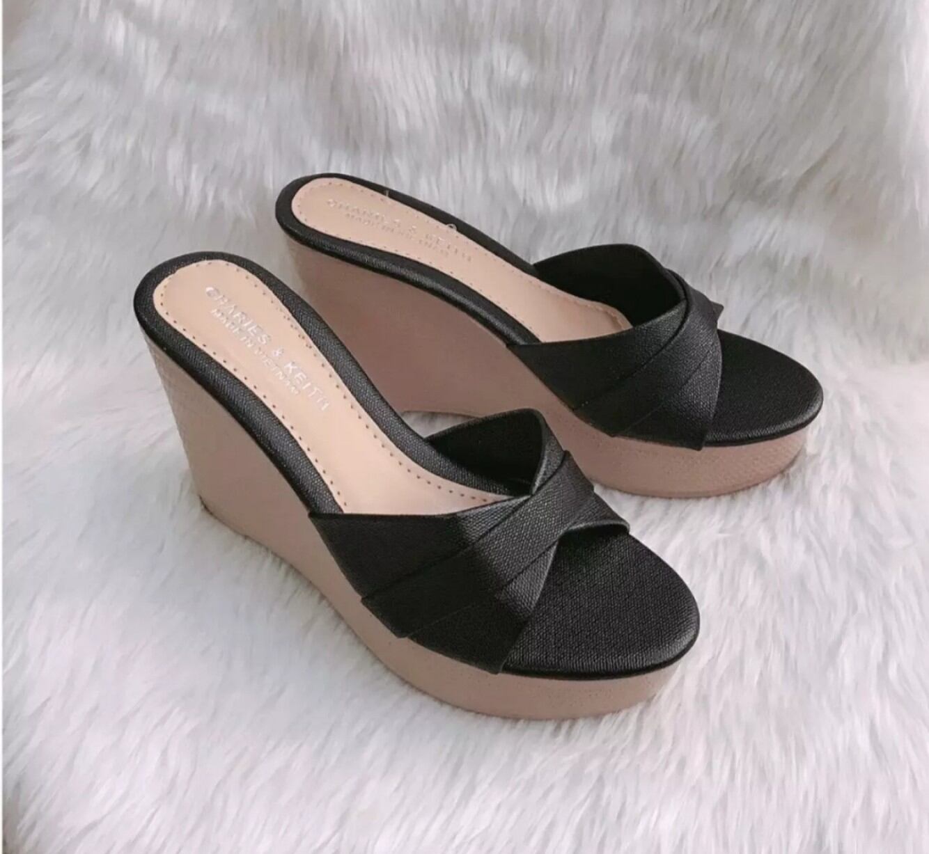 Dép đế xuồng quai đắp chéo 9f siêu nhẹ ms01
