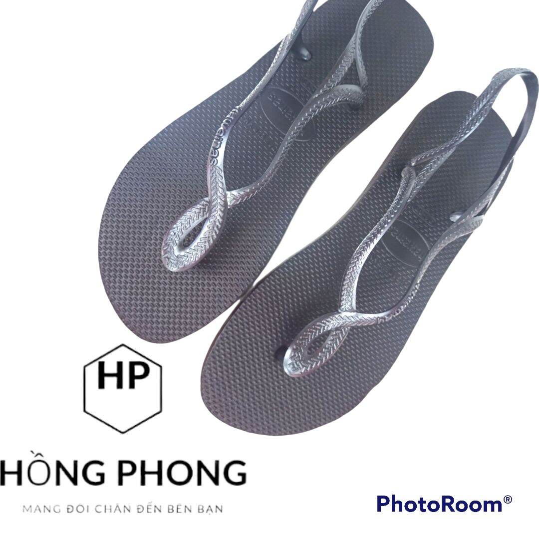 Dép nữ xỏ ngón kiểu dáng sandal màu đen