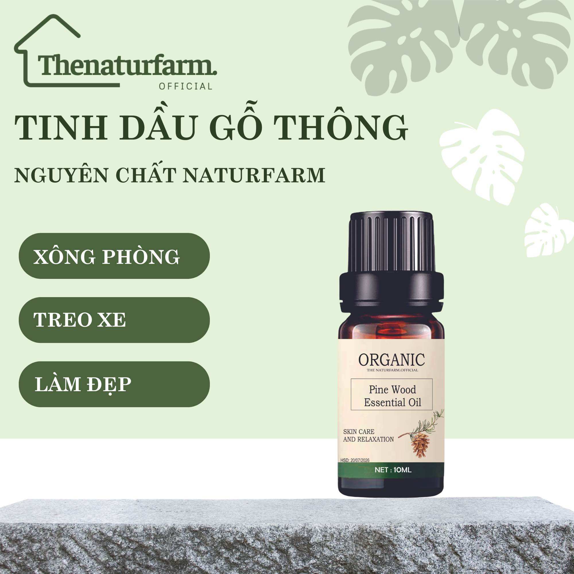 Tinh dầu gỗ thông 10ml - tinh dầu thơm phòng treo xe đuổi muỗi