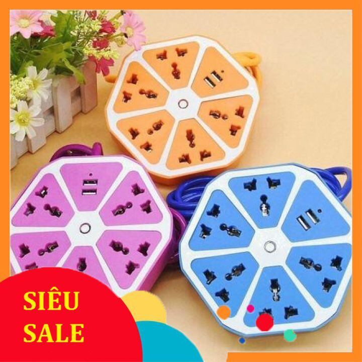 Ổ điện hình trái cam có cổng usb sạc điện thoại