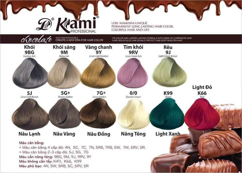 MÀU NHUỘM TÓC KAMI 1 TUÝP KHÔNG KÈM OXY