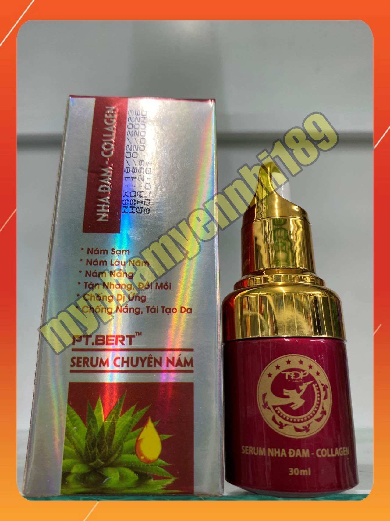 Serum nám nha đam Collagen,giúp giảm nám sạm, tàn nhang,se khít lỗ lông,