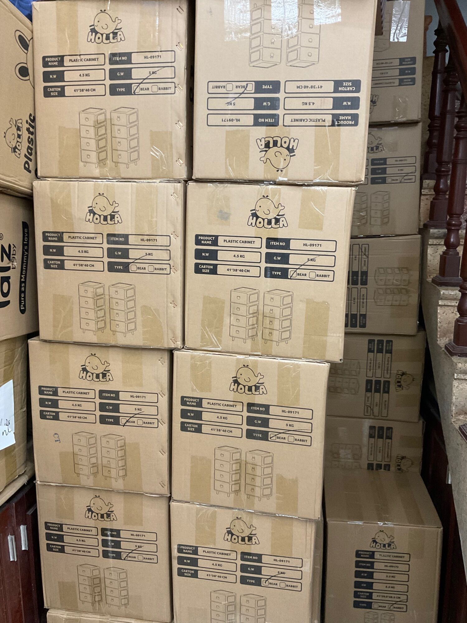 Tủ Đa Năng Gấu Thỏ Cao Cấp Holla