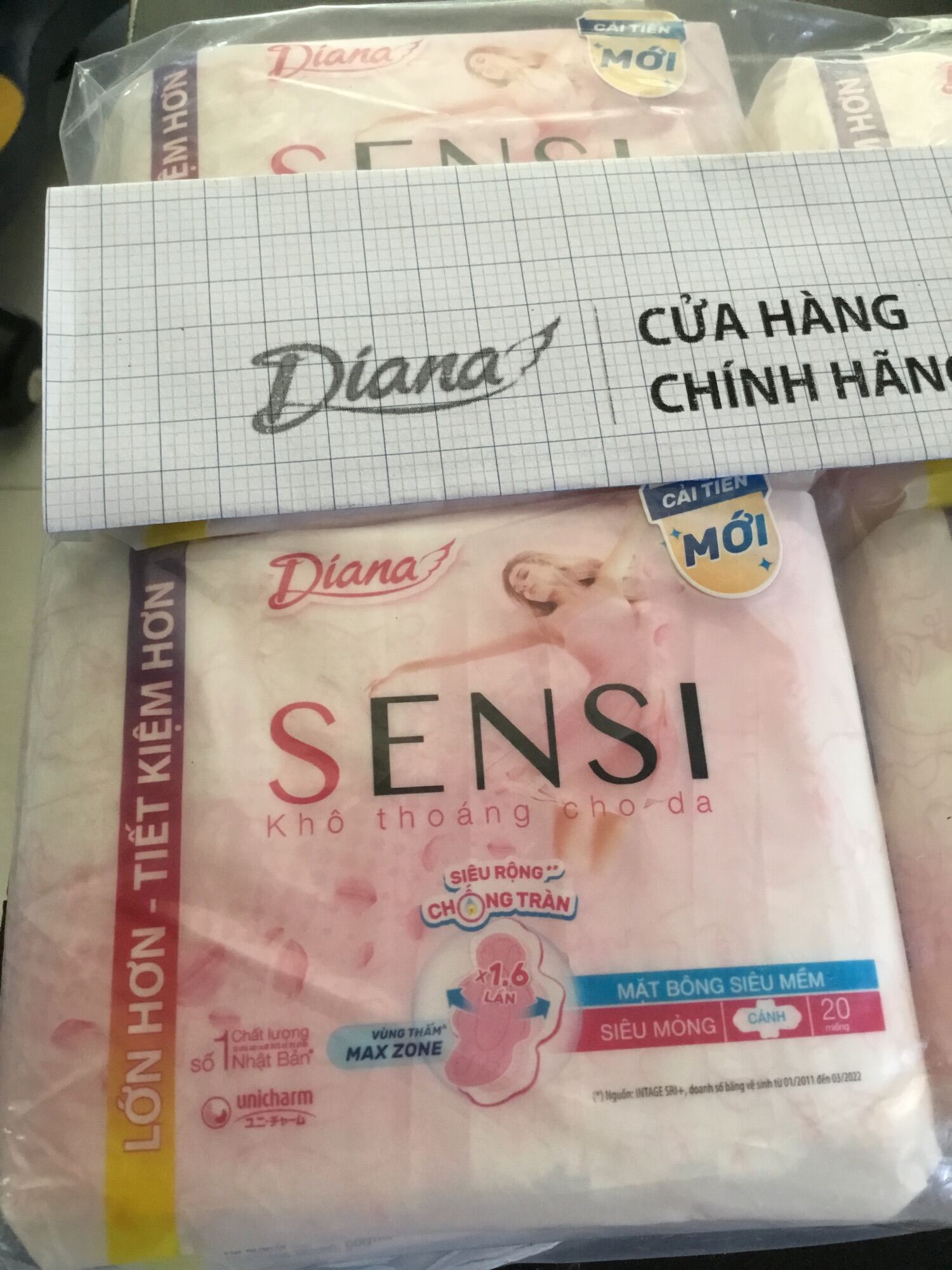 Combo 2 Gói Diana Sensi Khô Thoáng Cho Da 20 Miếng