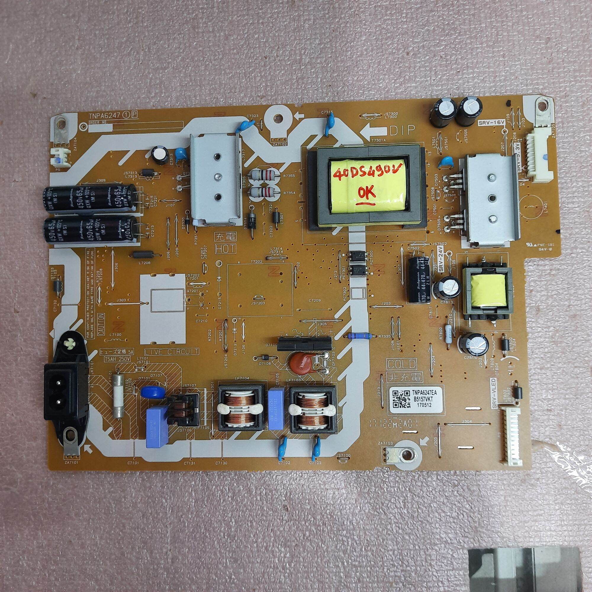 Bo mạch tivi Panasonic 40DS490V ,khiển,nguồn,main chính,chủ,bo wifi,mắt nhận
