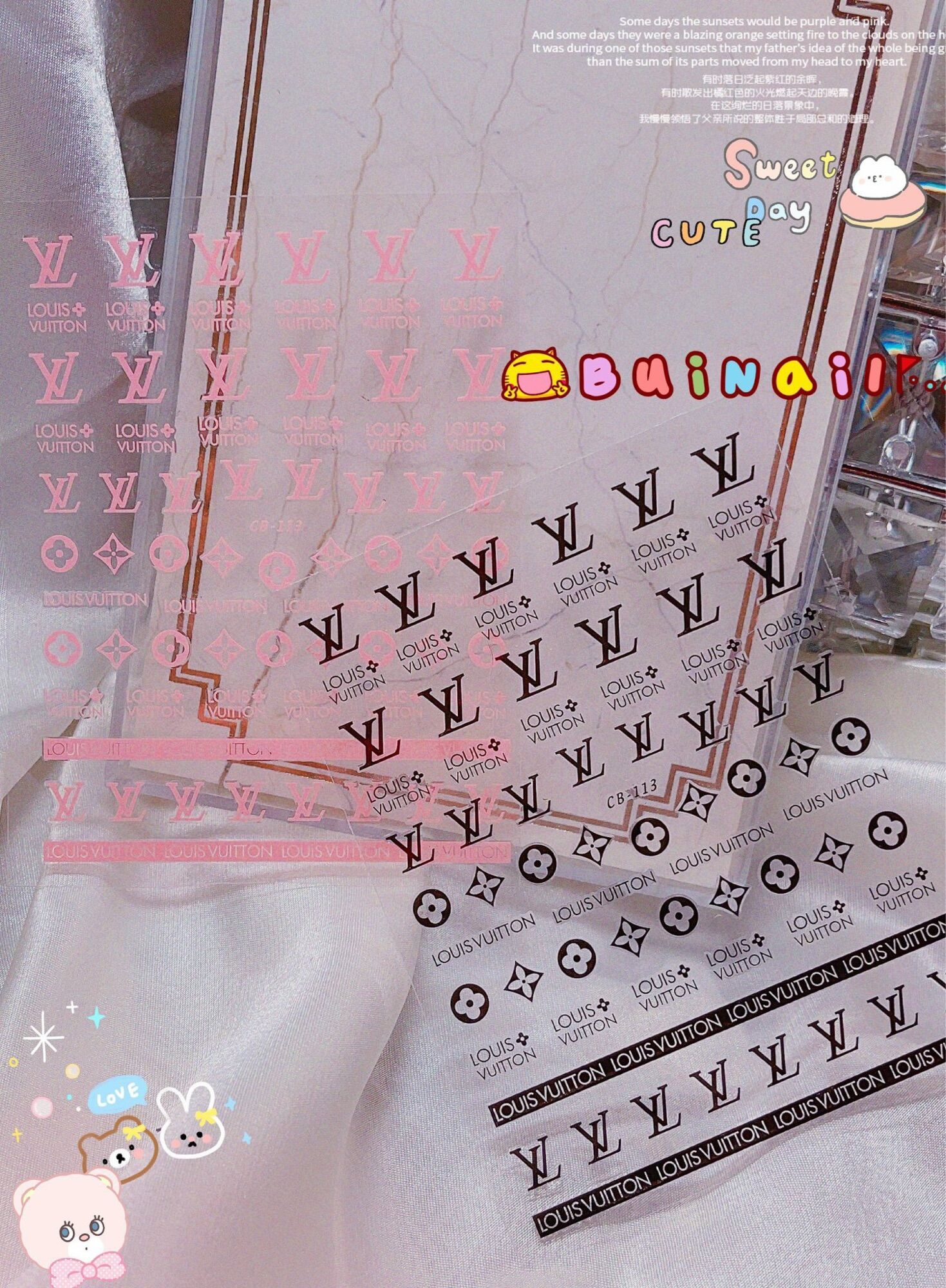 Sticker dán móng 2 tấm/13k