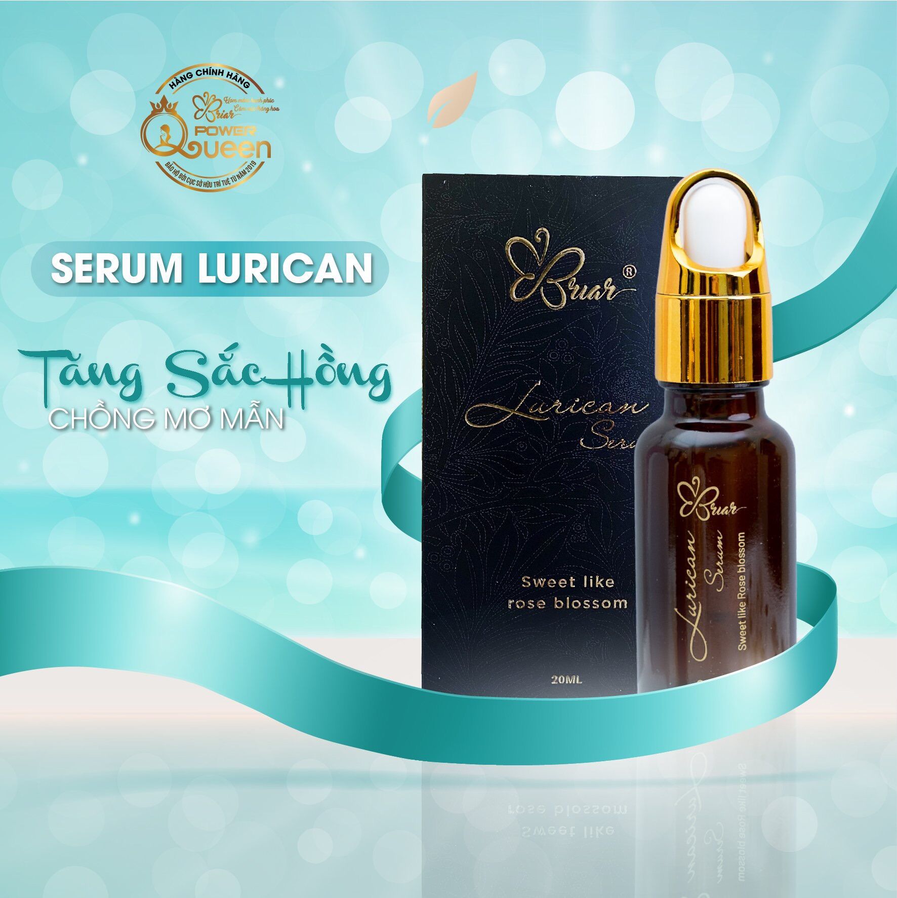 Lurican serum- chai 20ml làm hồng nhũ hoa, làm hồng vùng kín, nách bẹn, hàng chuẩn