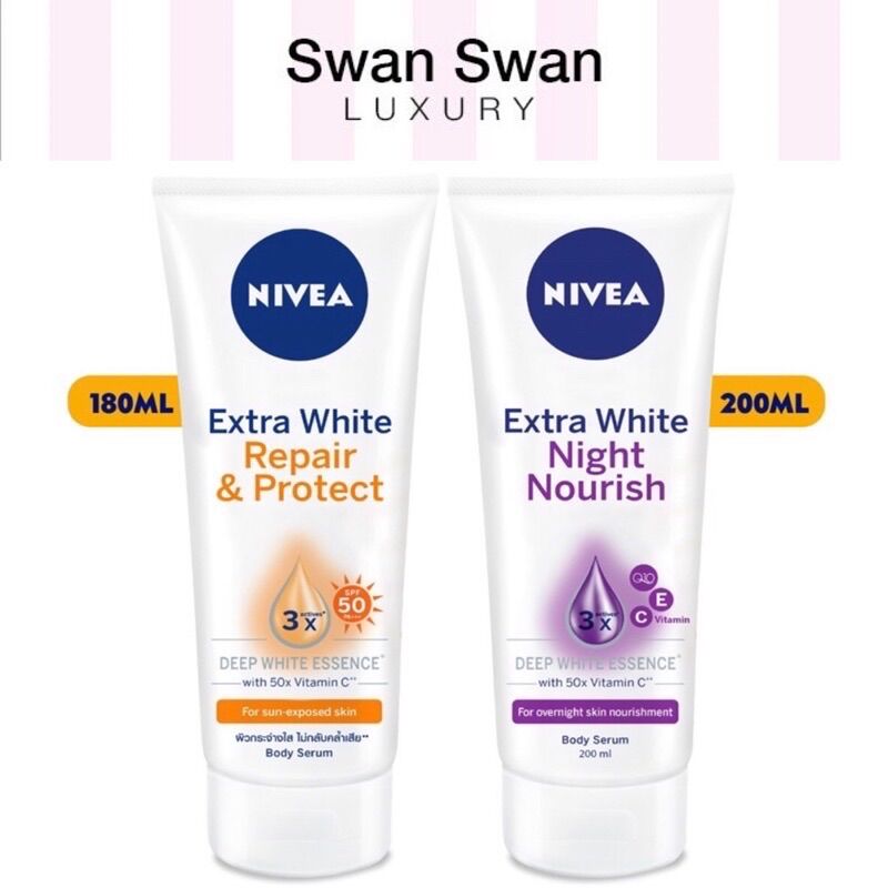Bộ đôi Serum NIVEA ngày và đêm dưỡng trắng da 180ml