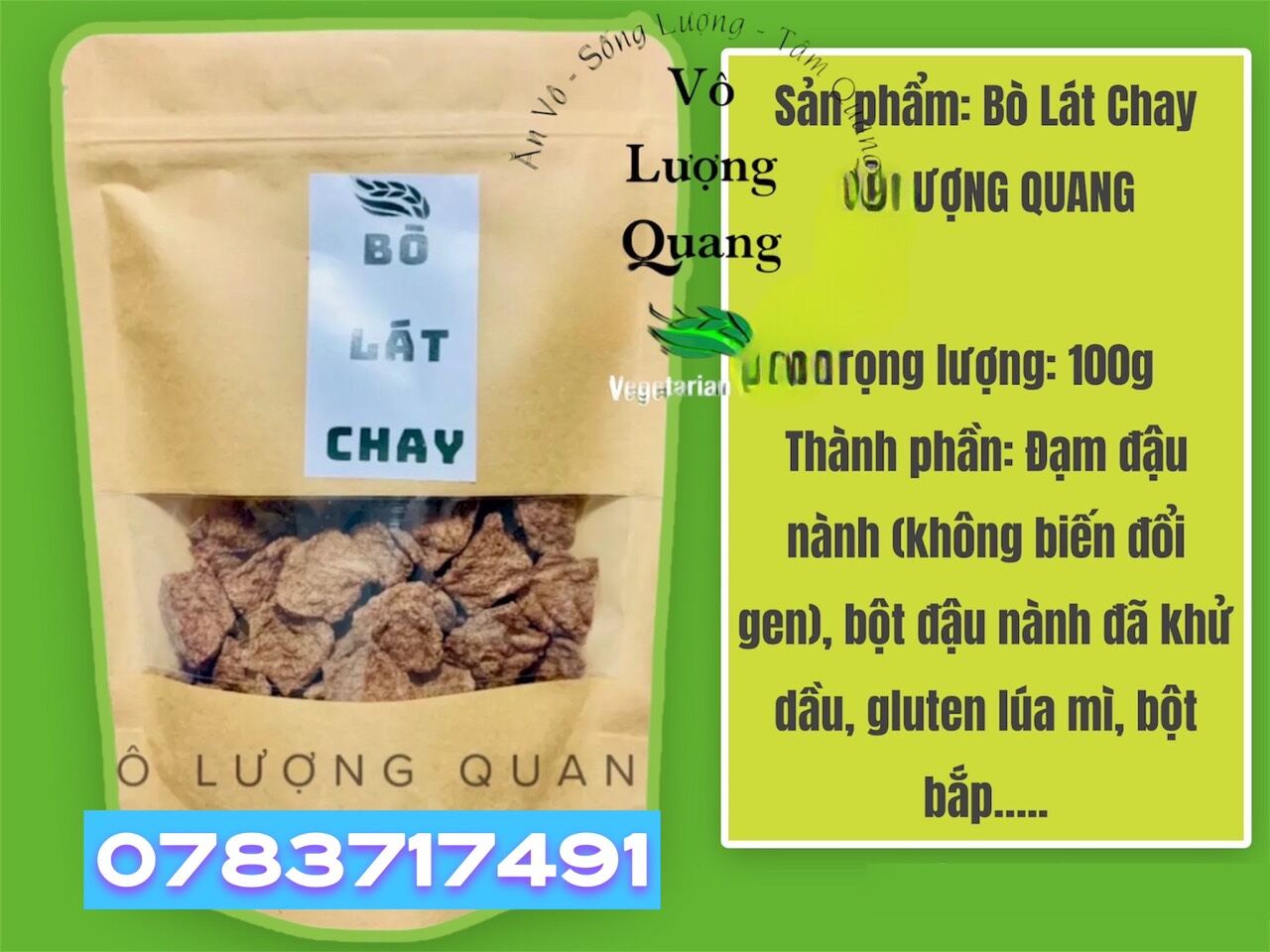 Bò lát chay tpc an tuệ 100g