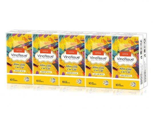 Khăn giấy cao cấp VinaTissue lốc 10