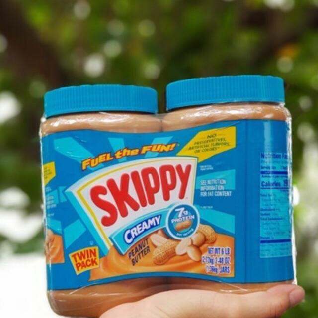 MỘT CẶP BƠ ĐẬU PHỘNG SKIPPY PEANUT BUTTER MỸ 1,36KG x 2