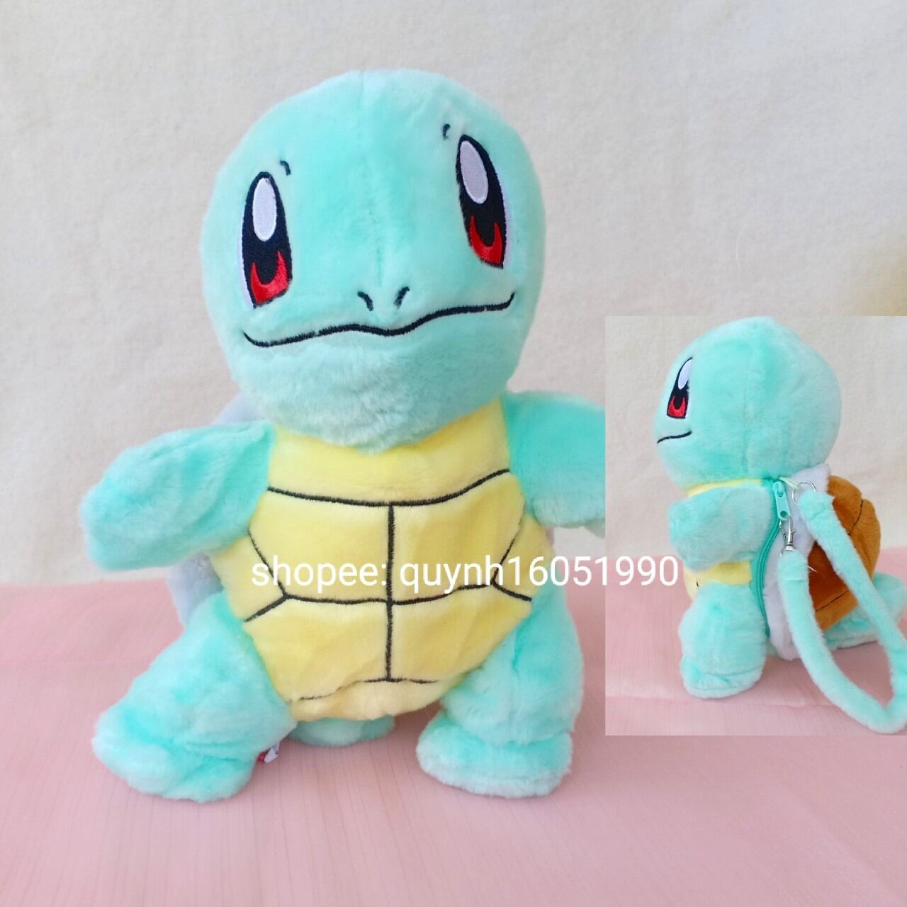 Gấu bông rùa kini pokemon 25cm có khoá kéo