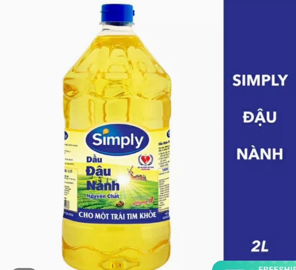 DẦU ĂN  ĐẬU NÀNH SIMPLY - 2 LÍT HÀNG MỚI DATE XA