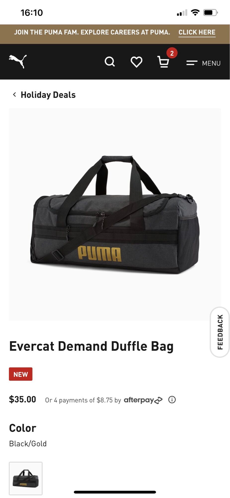 Túi du lịch Puma chính hãng