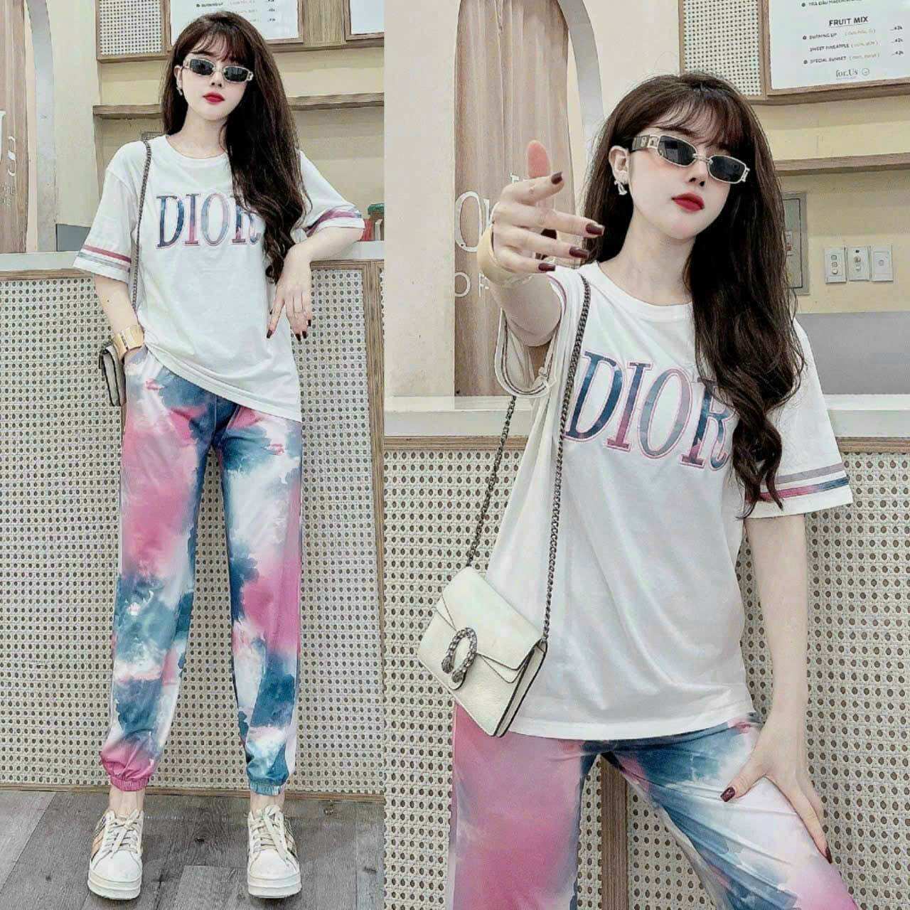 SÉT BỘ DÀI COTTON PHỐI 3D CAO CẤP