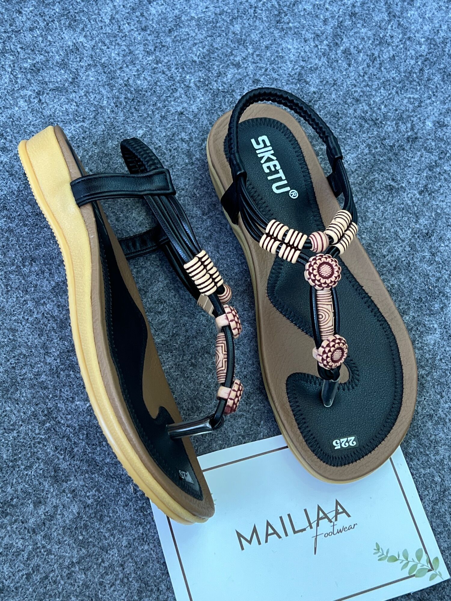 Sandal xỏ ngón MAILIAA quai thổ cẩm