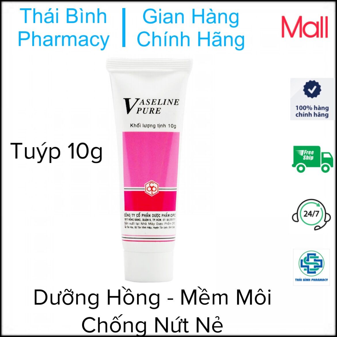 Vaseline opc - tuýp 10g