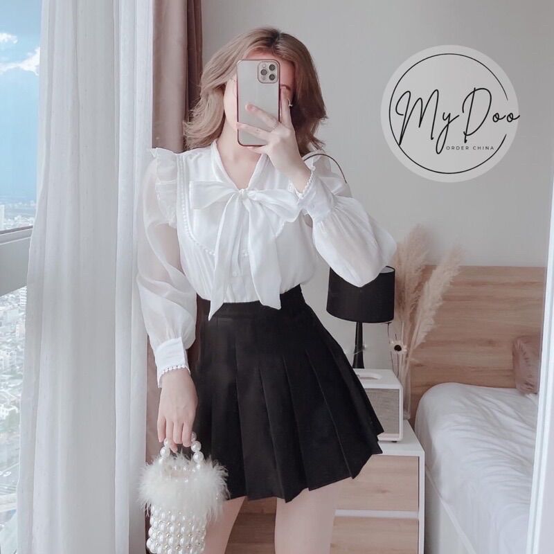 Áo sơ mi nữ tiểu thư tay bồng