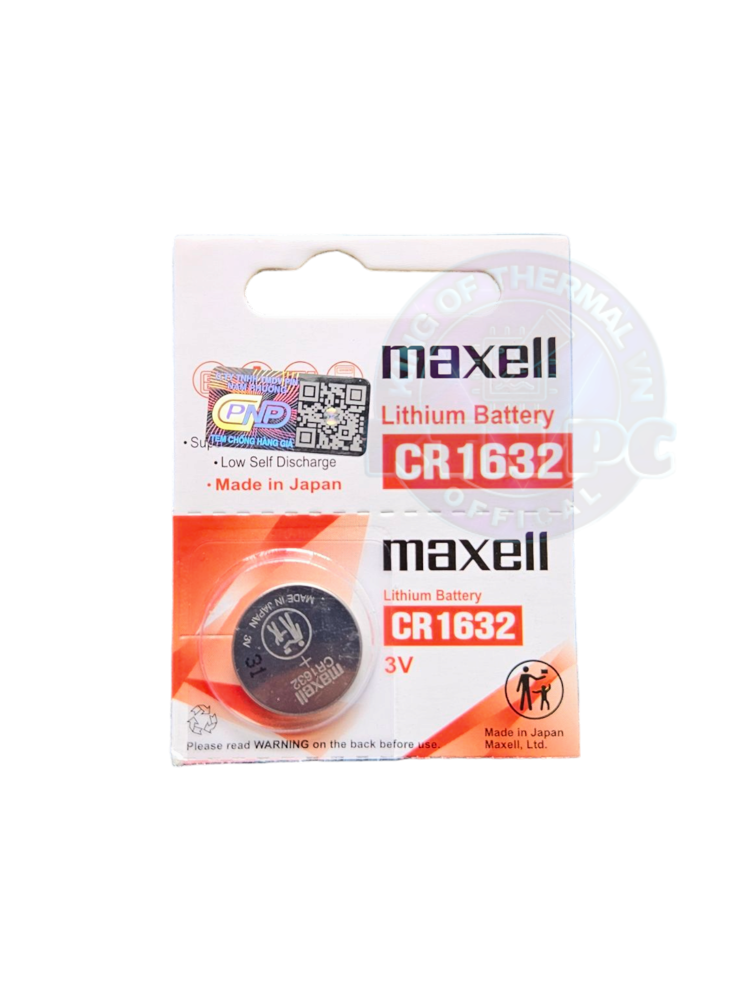 Pin maxell pin cr1632 / cr 1632 maxell lithium 3v - xuất xứ japan