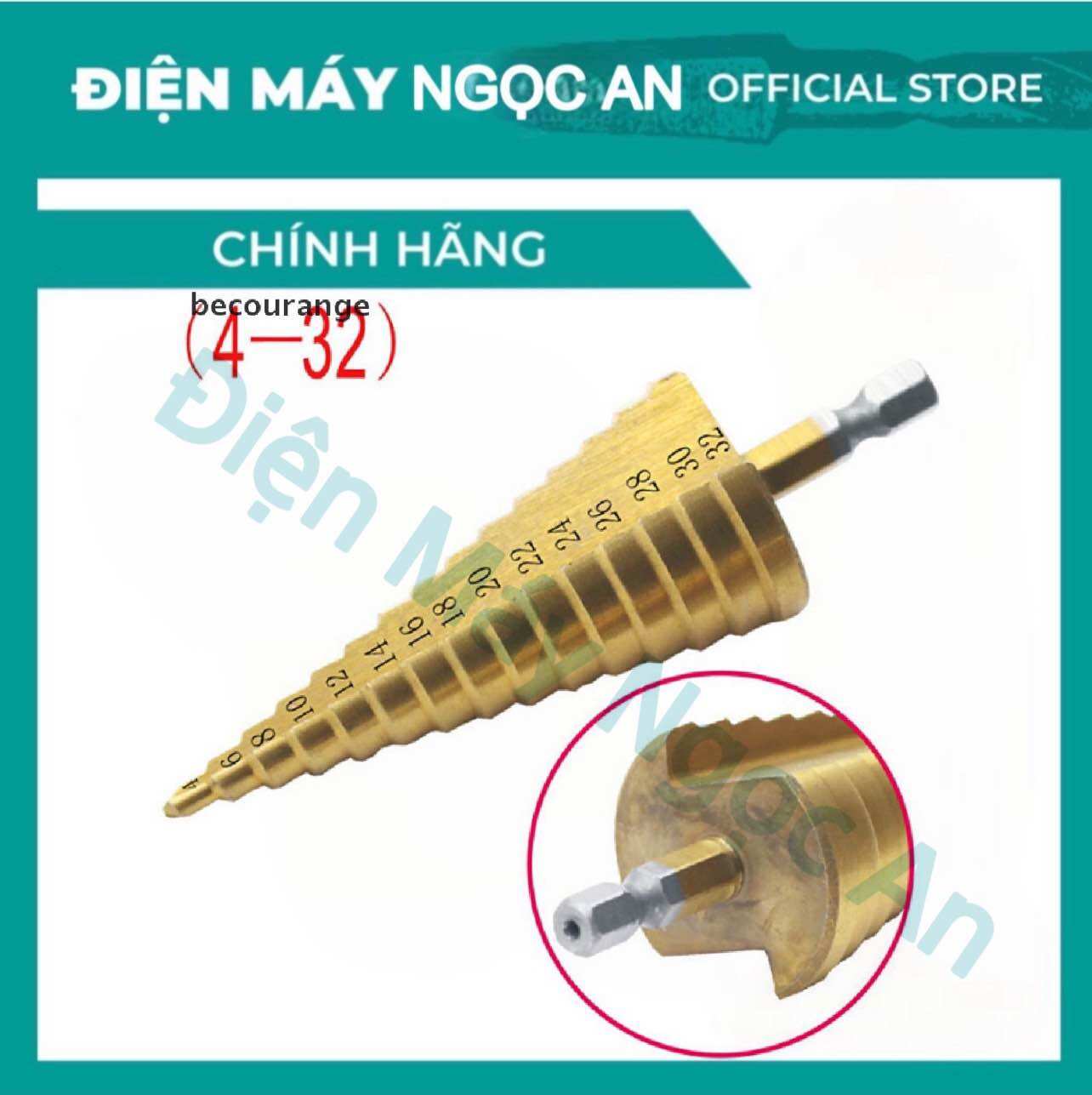 Mũi khoan tháp hình nón bằng thép kích thước 4-12 / 4-20 / 4-32mm