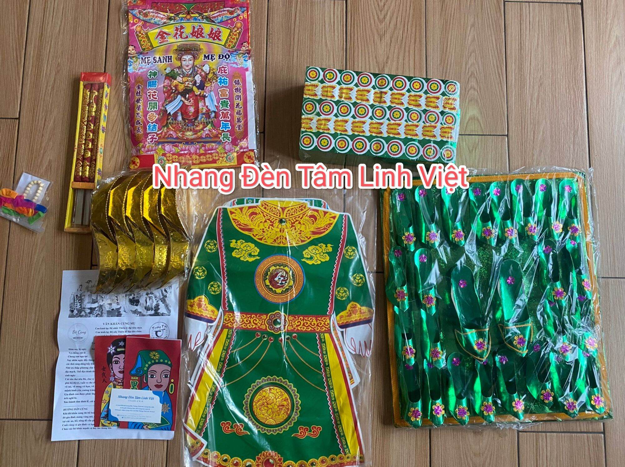 Trọn bộ đồ cúng đầy tháng,thôi nôi,cúng đốt,kèm bày vân khấn