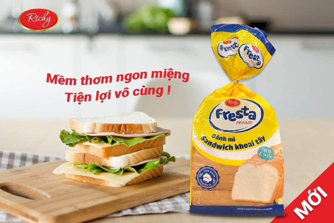 Bánh Mì Sanwich Fresta Richchy HSD 15 ngày