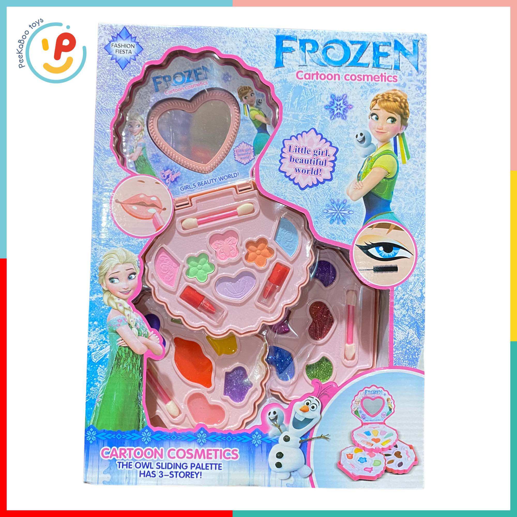 Bộ đồ chơi trang điểm làm đẹp make up cho bé Frozen hình vỏ sò 667-576 peekabootoys