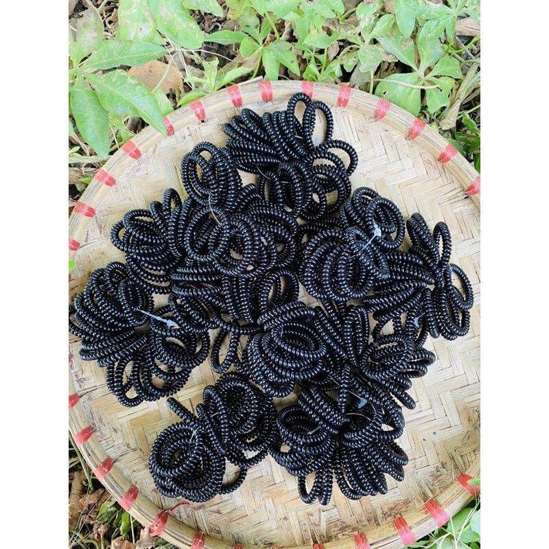 Túi 10 Lò xo cột tóc màu đen (bản nhí,rộng 3cm)
